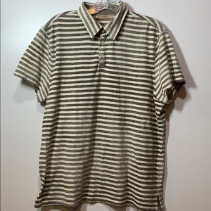 John Varvatos ⭐️ U.S.A. Striped Polo Shirt
